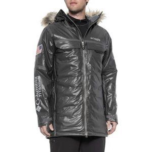 NEW $1000 Columbia Titanium OutDry Extreme Diamond Heatzone Long Parka 2X Black